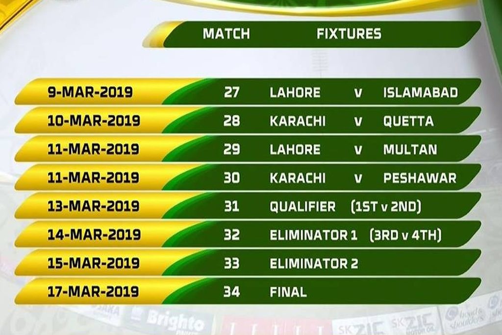 Lahore HBL PSL matches moved to Karachi Khilari